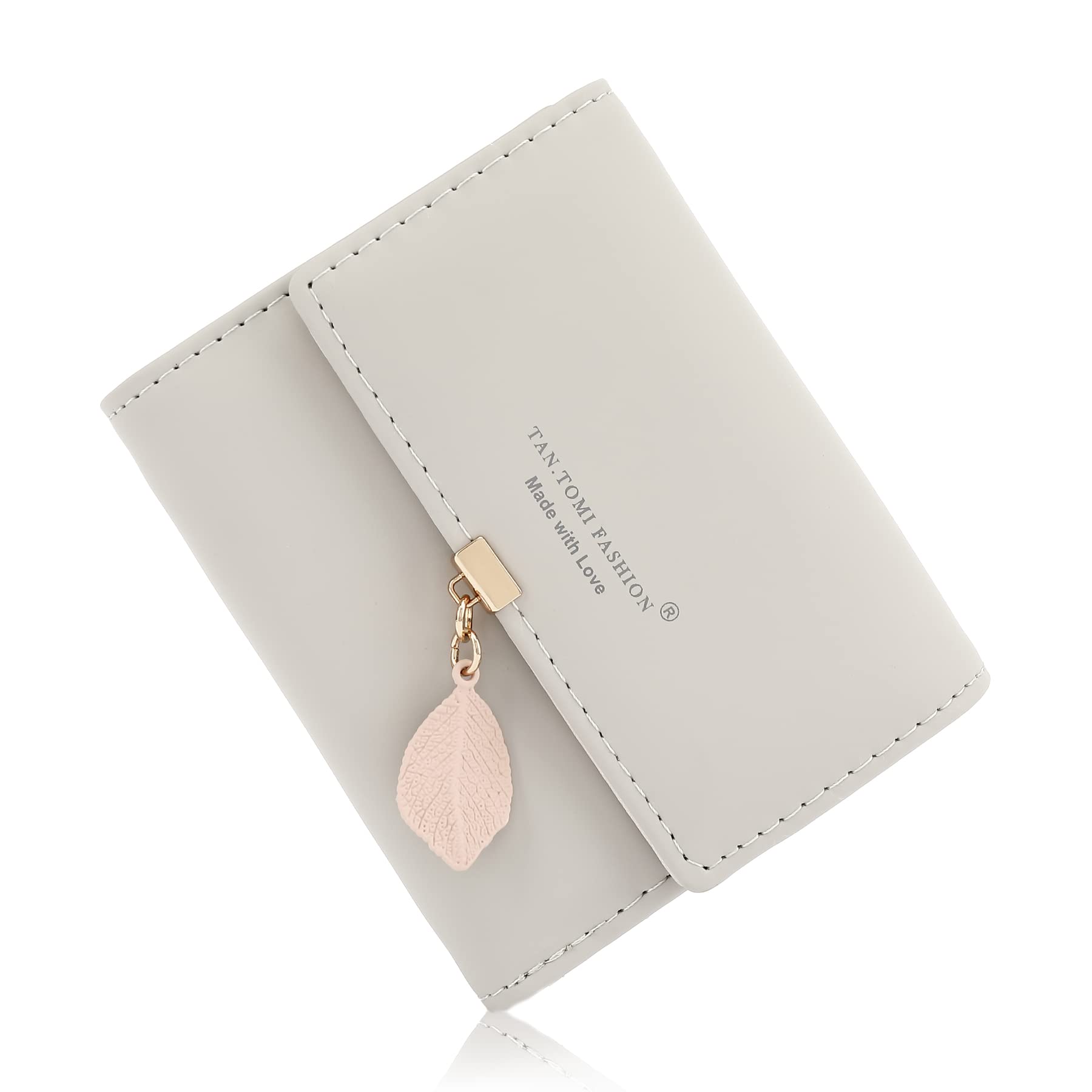 CALIYO Ladies Purse, PU Leather Purses for Women Card Holder Multiple compartments and Card Slots Womens Purse with Tassel Smooth Zipper