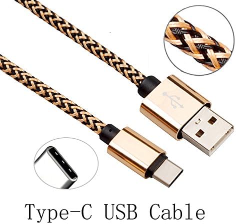 USB C Cable,Type C to USB A USB3.0 Cable with Nylon braided for Nexus 6P,Nexus 5x,LG G5,OnePlus 2, Huawei P9,12 Inch Apple MacBook (2Pack/6.6FT)