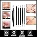 Wishesport Blackhead Remover,Pimple Comedone Extractor, Blackhead Removal tool, Blemish Acne Zit Remover Tweezer Kit,6 Piece black