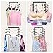 IEOKE Space Saving Top Tank Hangers 2-Pack Non Slip Velvet, Bra Scarf Camisole Jewelry Top Swim Suit Strap Skirt Hangers Organizer for Women’ Closet