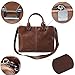 JINDILONG Mens PU Leather Briefcase 10-13.3 Inch Shoulder Laptop Bag Messenger Bag Waterproof Brown