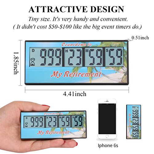 A AIMILAR Digital Retirement Countdown Timer 999 Days Count Down Timer
