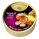 Cavendish & Harvey Tropical Fruit Drops 7 oz. Tin (1 tin)