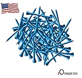 FINGER TEN Golf Tees 2 3/4 inch Wood Color Bulk 250 500 1000 Count, with Free Deluxe Golf Tee Holder and Ball Marker for Men Women Kids