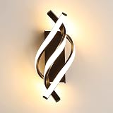 Comely LED Wall Light 22W Black Spiral Warm White 3000K Modern Lamp