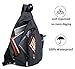 Magictodoor Sling Bag for Men Women Travel Packs Chest Backpack w/ Anti-theft RFID Blocking Pocket & USB Charging Port (Black)