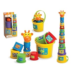 Gerry The Giraffe or Poppy The Unicorn Baby Toddler Stacking Nesting Sorting Cups Blocks Toy Activity Fun Time (Gerry…