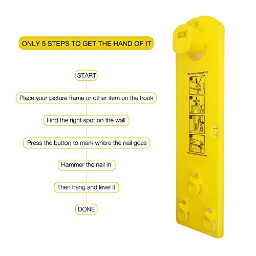 Picture Hanger, Picture hanging Tool, Frame Hanging Tool for Marking Position and Measuring the Suspension and Horizontal Wall of the Roof - Thumbnail 4
