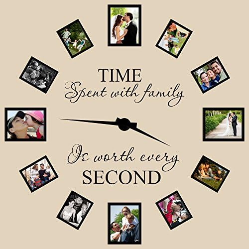 Time Spent with Family Is Worth Every Second Wall Decal Quote Home Decor Art