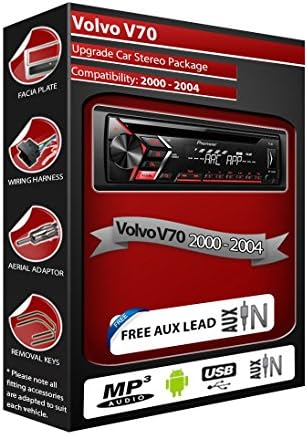 In Car Emporium Volvo V70 car stereo, Pioneer CD MP3 player radio with Front USB AUX in