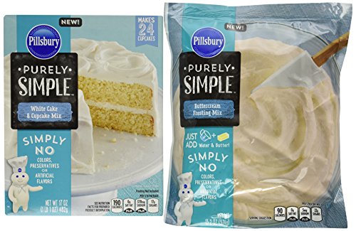 Pillsbury Purely Simple Cake Mix & Frosting (White Cake w/ Buttercream Frosting)