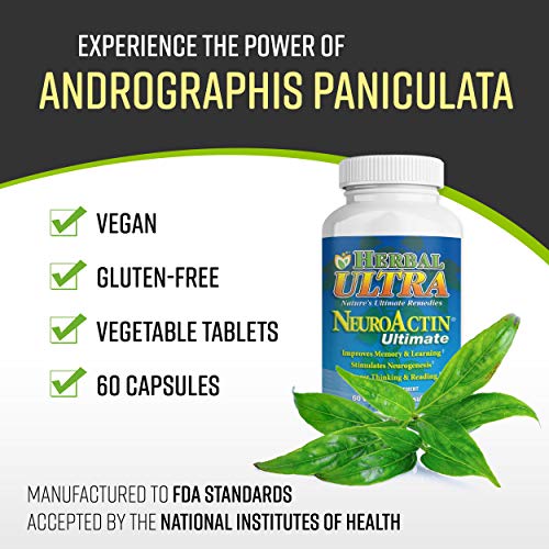 NeuroActin 90 Veggie Caps Memory Vitamins, Elderly Brain Function