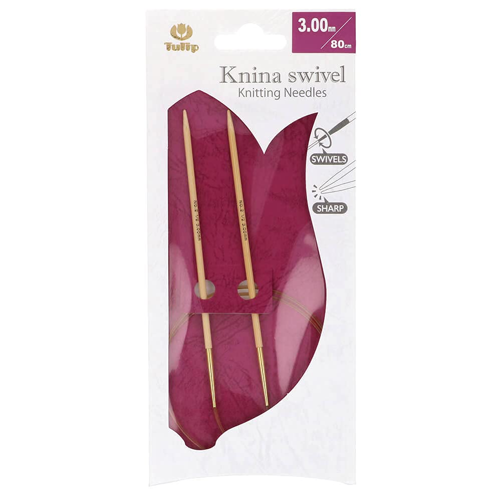 Tulip Knina Swivel Circular Needle 80 cm 3.0 mm - 1 piece
