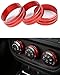 Opar Red Air Conditioning Switch Cover Trim for 2011 - 2018 Jeep JK Wrangler & Unlimited