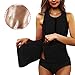 Women Sauna Suit Vest Waist Trainer Sweat Band and Vest Combined Waist Trimmer Vest with Adjustable Waist Trimmer Belt Shapewear for Women
