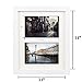 Alotpower 11x14 Picture Frame, Wall Photo Frame Wooden Collage Frame Made to Display Two 5x7 Loved Pictures with Glass Front