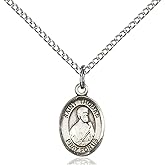 Bonyak Jewelry St. Thomas The Apostle Hand-Crafted Oval Medal Pendant in Sterling Silver