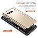 Galaxy Note 8 Case Holster, Trianium [Duranium Series] Heavy Duty Protective Cover with Belt Clip and Kickstand for Samsung Note 8 Phone [Extreme Protection]- Gold