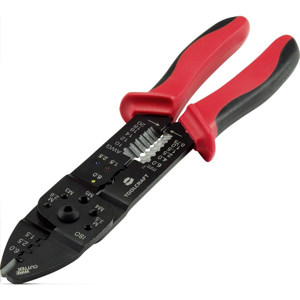 TOOLCRAFT PLC-4131 TO-6680946 Crimping and Wire Stripper 1.5 to 6 mm²