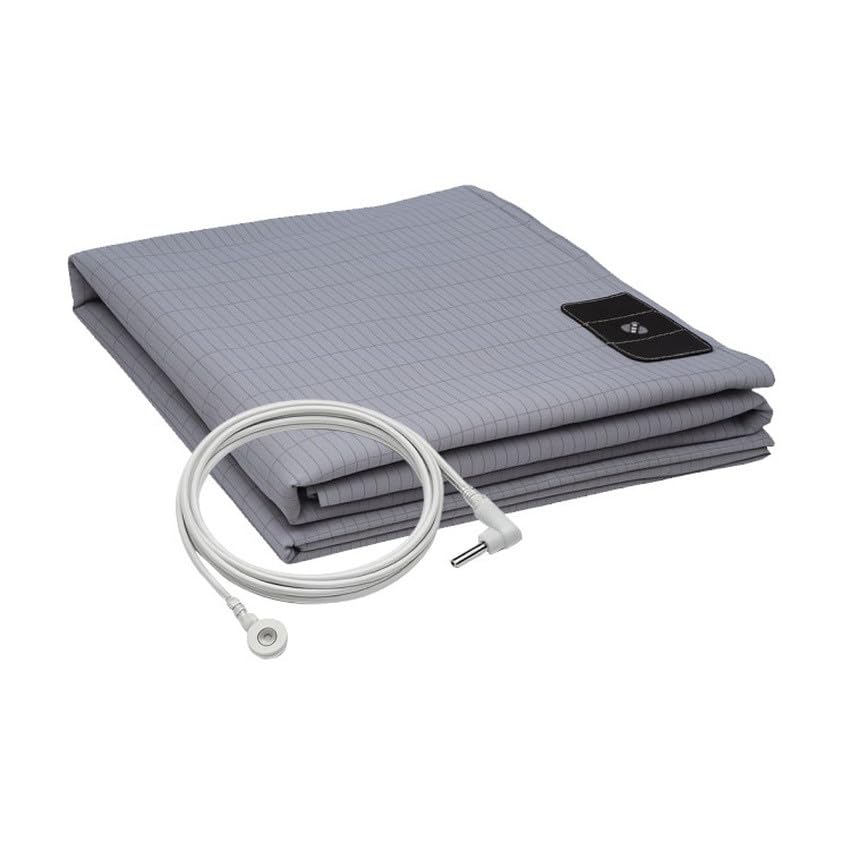Photo 1 of Original BareEarth Grounding Bed Sheet – Organic Cotton Earthing Sheet with Conductive Silver Fiber | Grounding Fitted Sheet for Restful Sleep | Includes Grounding Cord – Multiple Sizes & Colors