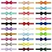 WillingTee Baby Girls 4.5 Inch Grosgrain Ribbon Boutique Hair Bows Headband, 30 Colors - Fantastic Hair Accessories for Baby Girls, Infants, Toddlers, Kids, Children & Teens