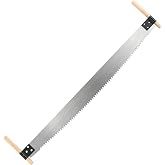 Chumia 2-man Crosscut Saw, 3.6 ft Manual Logging Hand Saw, Heavy Duty Wood Cutting Saws for Camping, Firewood Processing, Felling Trees and Hardwood Logs