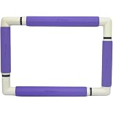Nurge Rectangle Plastic Embroidery Snap Frame - Cross Stitch Hoop &amp; Needlepoint Stretcher Bars for Hand Crafting, Punch Needle, Quilting, Sewing Supplies - Lightweight &amp; No-Crease 8x11.5 Lilac