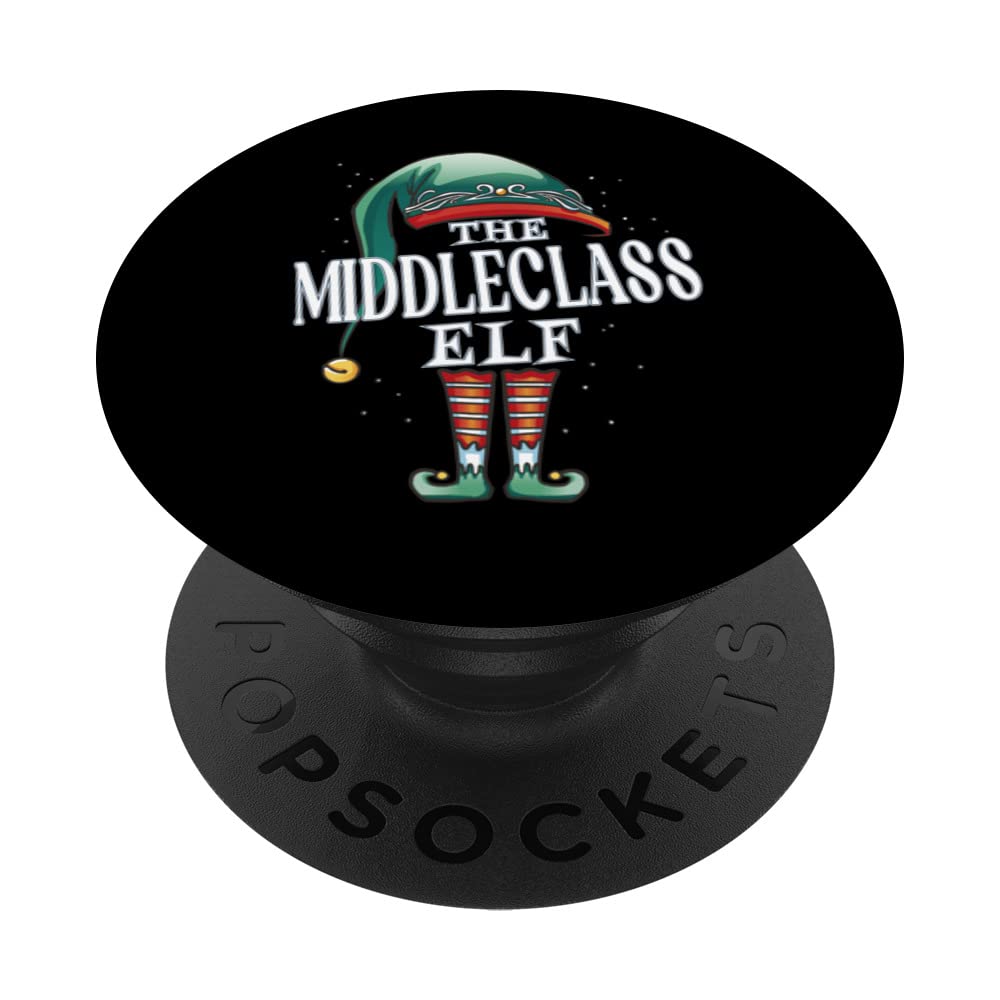 Middleclass Elf Christmas Group Xmas Pajama Party PopSockets Swappable PopGrip