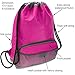 ButterFox Waterproof Swim PE Bag Gym Drawstring Sackpack Backpack for Kids, Men and Women with Dry/Wet Separation - Pink
