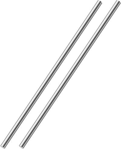 OFFCUP 304 Stainless Steel Round Rods 8mm x 300mm, 2pcs