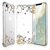 TJS iPhone XR Case with Tempered Glass Screen Protector