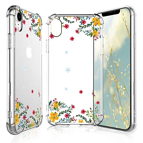 TJS iPhone XR Case with Tempered Glass Screen Protector