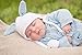 Huggalugs Boys Blue Hugbunny Bunny Rabbit Children's Beanie Hat M