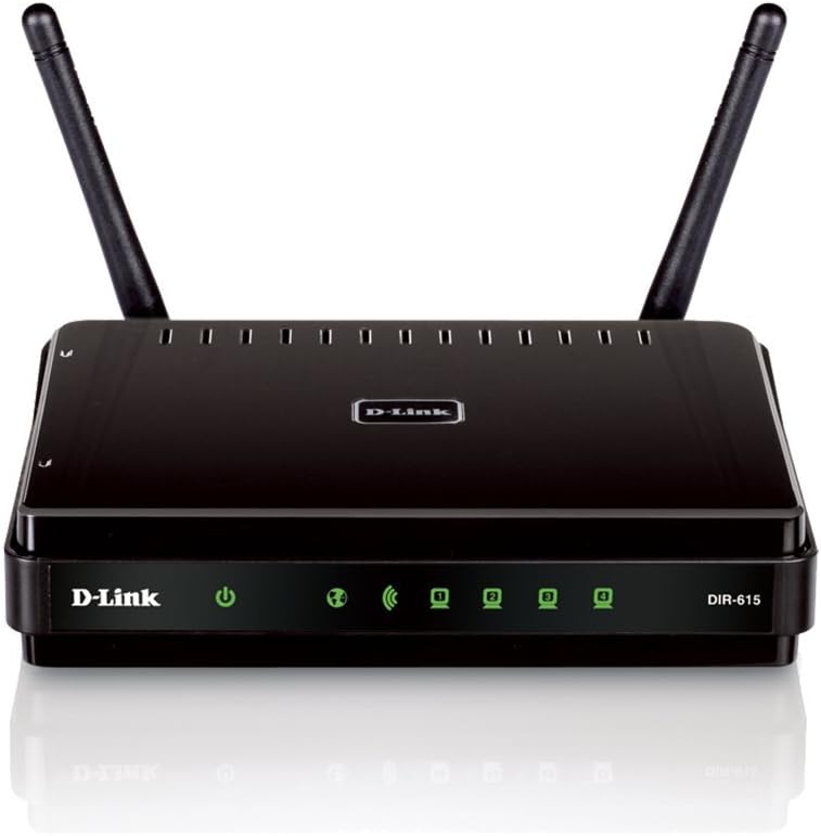 D-Link Wireless N 300 Router DIR-615 802.11n 4-Port 10/100 Switch