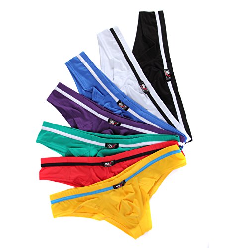 DESMIIT Men's 7-Pack Brief Sexy Underwear US Larger / Asia Tag XL