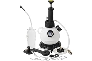 Wenzhon 2L Manual Brake Bleeder Kit, Brake Bleeder Fluid Pump with 1L Brake Fluid Bleed Bottle for Most European Brake Mast Cylinder Reservoirs One Person Brake Bleed Vacuum Pump