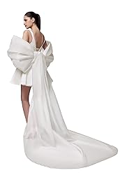 Short Satin Wedding Dresses for Bride with