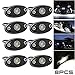 LEDMIRCY LED Rock Lights White 8PCS for Off Road Truck Car Boat ATV SUV Waterproof High Power Underbody Neon Trail Lights Underglow Light Interior Exterior Shockproof(8PCS-White)