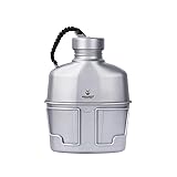 SILVERANT Camping Canteen Titanium Military Canteen