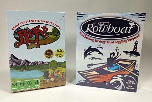 Hike and Rowboat - Moosetache Games Family Tabletop Card Game Bundle