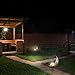 A.O.Y Garden Solar Lights Outdoor Decorative Pathway Moon Crackle Glass Globe Metal Light Waterproof Warm White LED Solar Light for Garden, Lawn, Patio or Yard