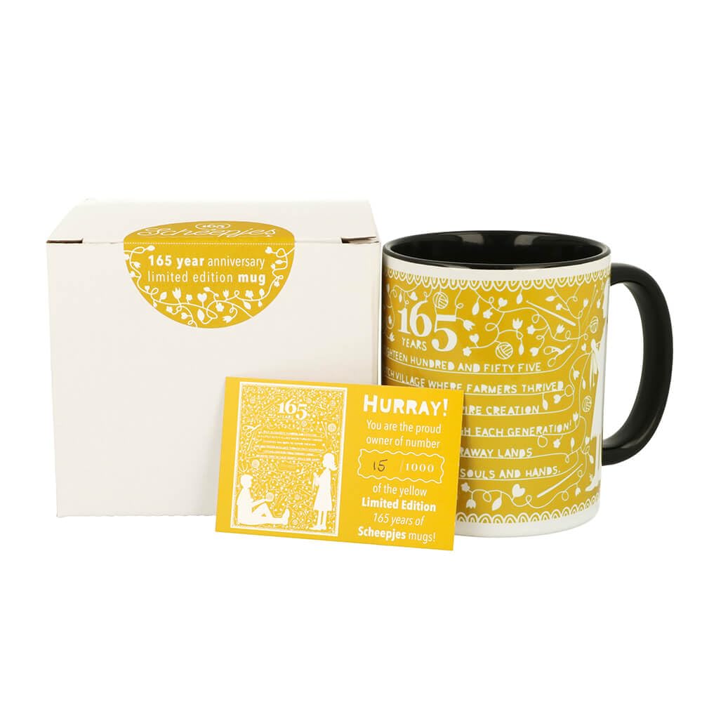 Scheepjes - 165th Years Anniversary Yellow Limited Edition Mug - 1 Piece