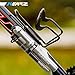 KEARZ MINI BIKE AIR PUMP – Schrader & Presta Valve Compatible, 260 PSI High Pressure, For Road & Mountain Bicycle, Lightweight & Durable Aluminum, Frame Mounted, For Shocks, Glue-less Tire Patches