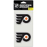 Wincraft NHL Philadelphia Flyers Perfect Cut Decal (Set of 2), 4" x 4"