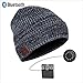Zibaar Latest Bluetoth V4.1 Bluetooth Headphone Beanie Wireless Bluetooth Hat Combined with Stereo Headphones; Hands Free Talking, Mix Color Knitting Cuff Design - Unisex - Mixed Grey