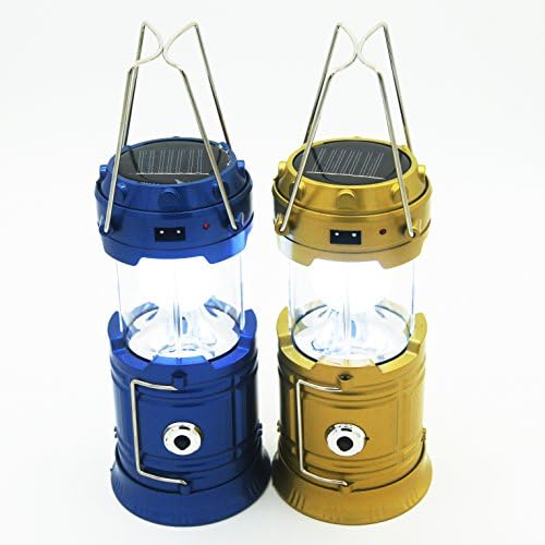 Rechargeable Solar Camp Lamp ，Outdoor Solar Camp Lamp, Flashlight Function Camping Lamp, Solar Multi-function Telescopic Camp Light, Super Bright LED Lamp (Yellow)