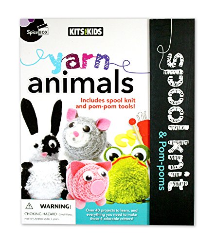 1 Yarn+Animals+Spool+Knit+Pom+poms