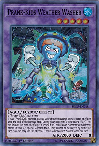 Yu-Gi-Oh! Singles - Prank-Kids Weather Washer - HISU-EN018 - Super Rare - 1st Edition - Hidden Summoners