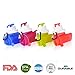 Collapsible Water Bottle Silicone Outdoor Water Canteen BPA Free,FDA Approved Set of 4 Pack Family Set Parents And Children For Travel Trip Camping Cycling Fishing Climbing Sports