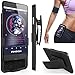 iPhone 6S Plus Rhidon Case Combo Super Slim Hard Shell Layer Holster Open-Face Sport Case with Holster Kickstand and Locking Belt Swivel Clip for Apple iPhone 6 Plus/6S Plus (Black)